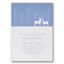Winter Majesty - Bluebird - Invitation