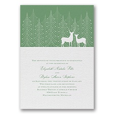 Winter Majesty - Clover - Invitation