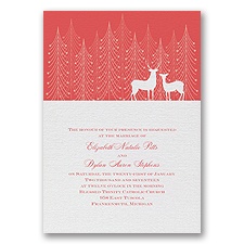 Winter Majesty - Guava - Invitation