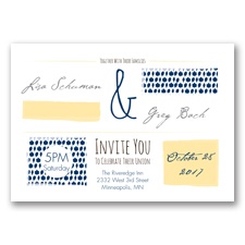 Flirty Fall Fling - Marine - Invitation
