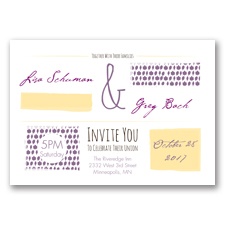 Flirty Fall Fling - Wisteria - Invitation