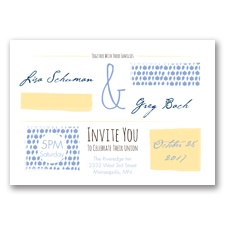 Flirty Fall Fling - Bluebird - Invitation