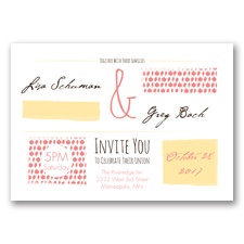 Flirty Fall Fling - Coral Reef - Invitation