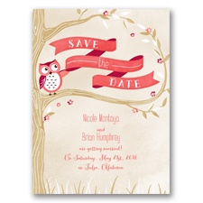 Owl You Need is Love - Guava - Save the Date