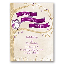 Owl You Need is Love - Sangria - Save the Date