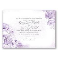 I Dream of Peonies - Soft Violet - Invitation
