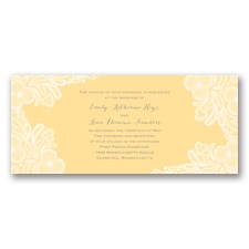 Candy Lace - Buttercream - Invitation