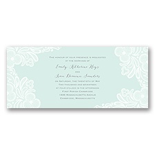 Candy Lace - Sea Glass - Invitation