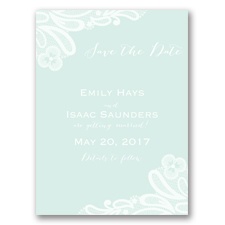 Candy Lace - Sea Glass - Save the Date