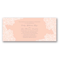 Candy Lace - Orange Chiffon - Invitation