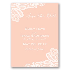 Candy Lace - Orange Chiffon - Save the Date