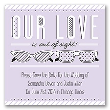Out of Sight - Soft Violet - Save the Date Magnet