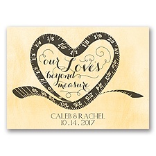 Love Beyond Measure - Buttercream - Save the Date Magnet