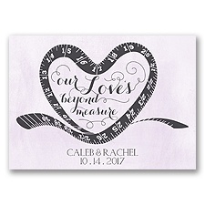 Love Beyond Measure - Soft Violet - Save the Date Magnet