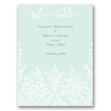 Garden Lace - Sea Glass - Save the Date