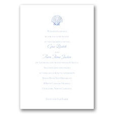 Beach Elements - Bluebird - Invitation