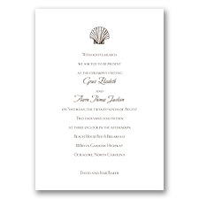 Beach Elements - Chocolate - Invitation