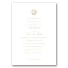 Beach Elements - Golden - Invitation