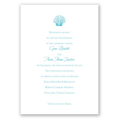 Beach Elements - Malibu - Invitation