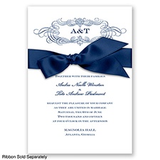 Down The Aisle - Marine - Invitation