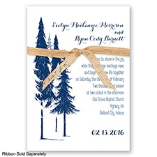 Forest Romance - Marine - Invitation
