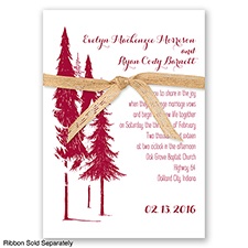 Forest Romance - Apple - Invitation