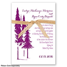 Forest Romance - Sangria - Invitation