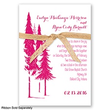 Forest Romance - Watermelon - Invitation
