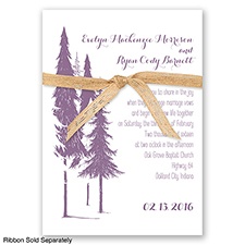 Forest Romance - Wisteria - Invitation