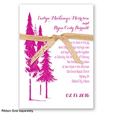 Forest Romance - Begonia - Invitation