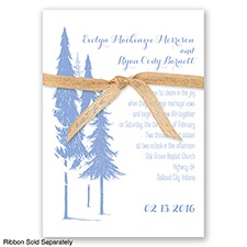 Forest Romance - Bluebird - Invitation