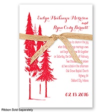 Forest Romance - Poppy - Invitation