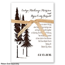 Forest Romance - Chocolate - Invitation