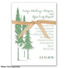 Forest Romance - Clover - Invitation