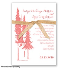 Forest Romance - Coral Reef - Invitation