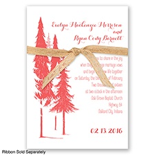 Forest Romance - Guava - Invitation
