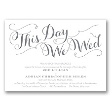 Gracefully Wed - Mercury - Invitation