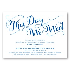 Gracefully Wed - Horizon - Invitation