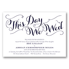 Gracefully Wed - Lapis - Invitation