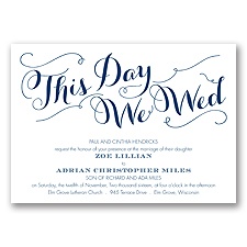 Gracefully Wed - Marine - Invitation