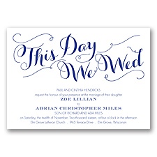 Gracefully Wed - Regency - Invitation