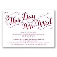 Gracefully Wed - Apple - Invitation