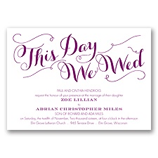 Gracefully Wed - Sangria - Invitation
