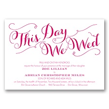 Gracefully Wed - Watermelon - Invitation