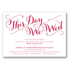 Gracefully Wed - Poppy - Invitation