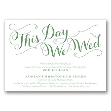 Gracefully Wed - Clover - Invitation