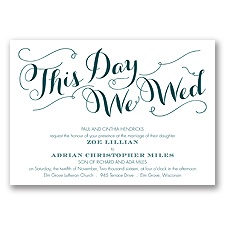 Gracefully Wed - Gem - Invitation