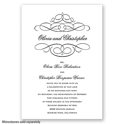 Ovation - Black - Invitation