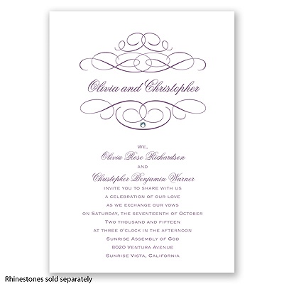 Ovation - Wisteria - Invitation