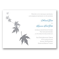 Falling Leaves - Mercury - Invitation